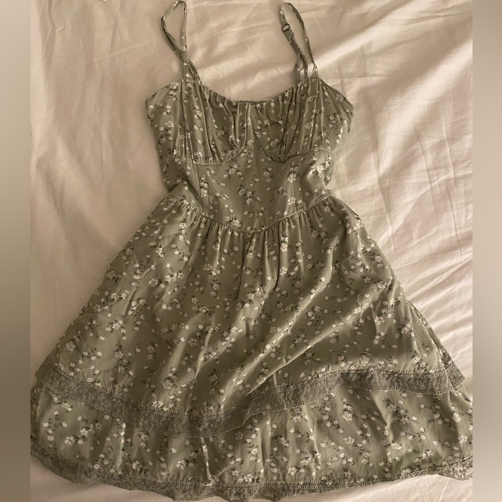 hollister floral mini dress